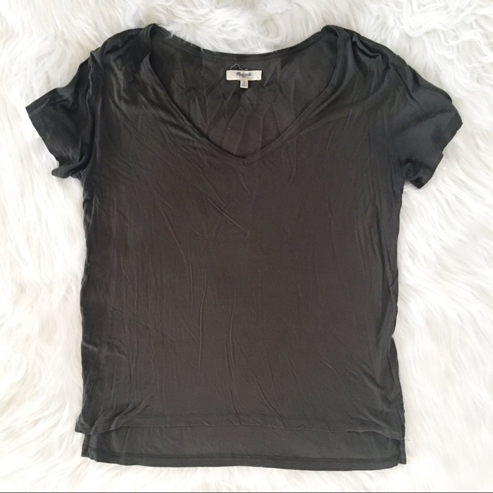 Madewell Dark Brown Tissue Tee